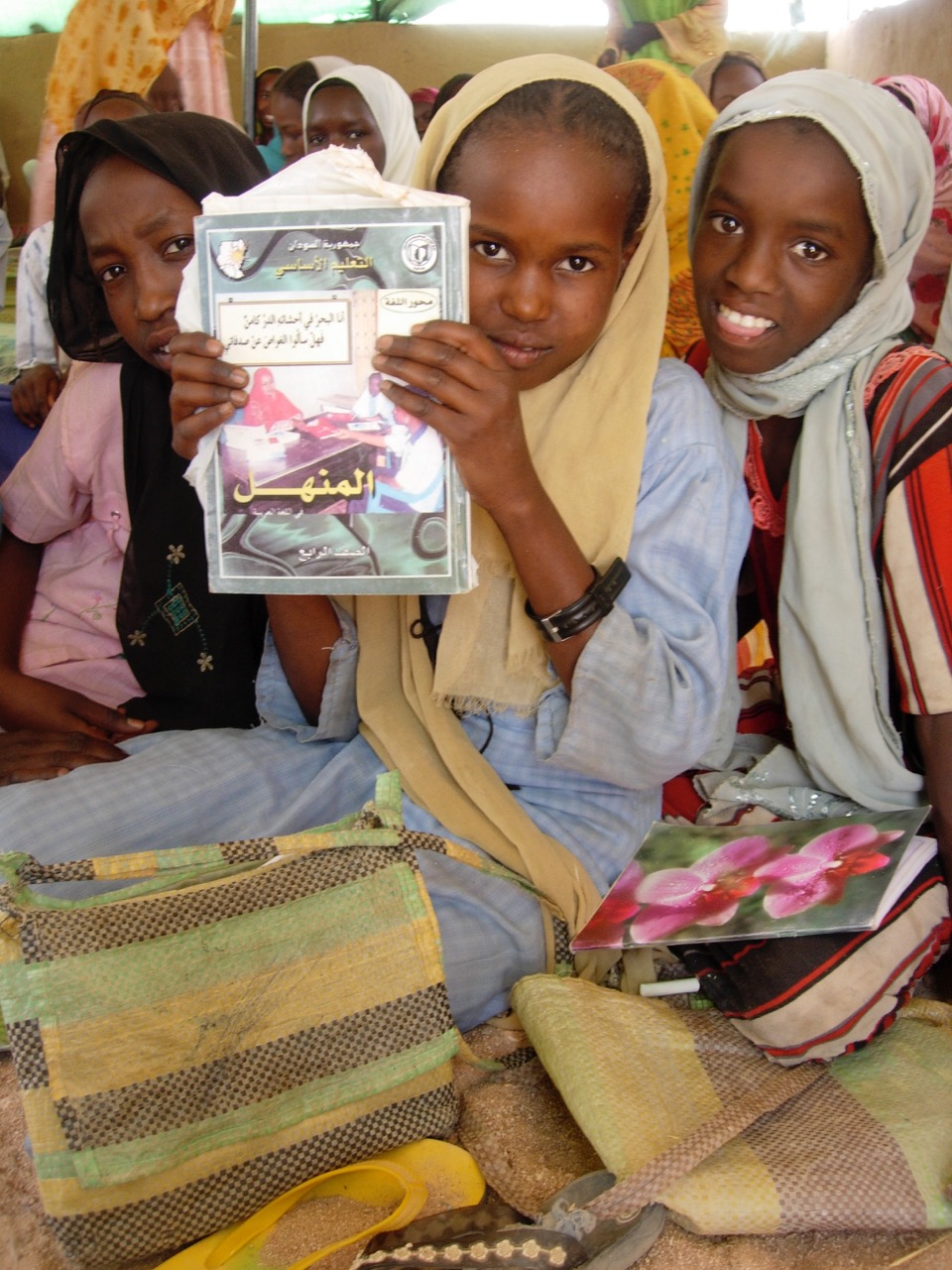 Darfuri school girls at the REACT supported Am Nabak refugee camp in Eastern Chad